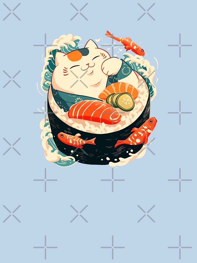 Happy Sushi Cat by Mushroomskitty