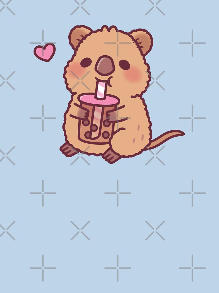 Cute Quokka Loves Bubble Tea by rustydoodle