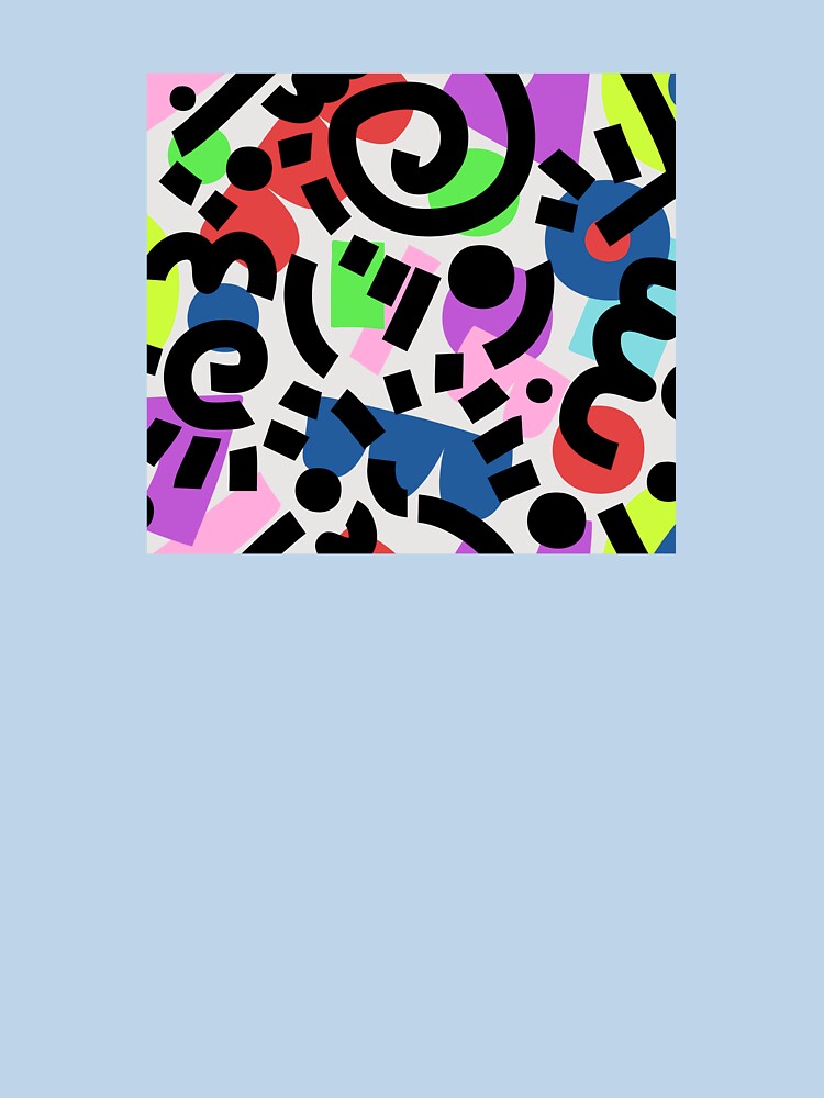 Colorful abstract hand drawn pattern by merupa