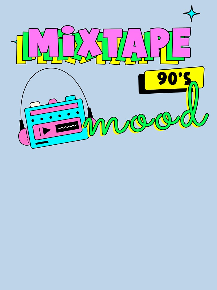 Mixtape Mood, retro, cassette, walkman, headphones by RJsTees