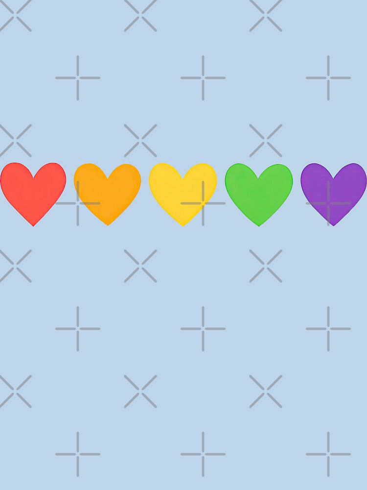 Rainbow Pride Heart Collection Design by ArtfulWeave