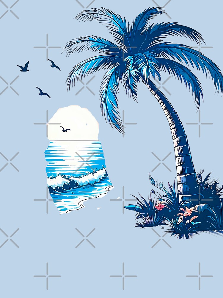 Palm tree on the beach by Creative Visualize