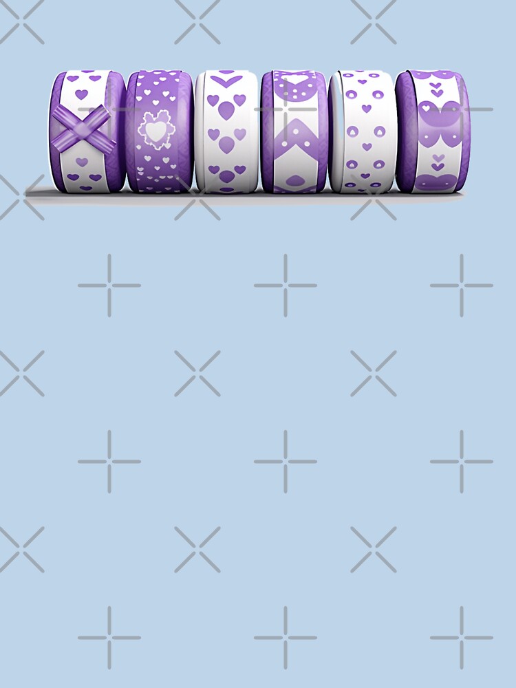 rolls of purple tape with different cute patterns by MilkyBerryShop