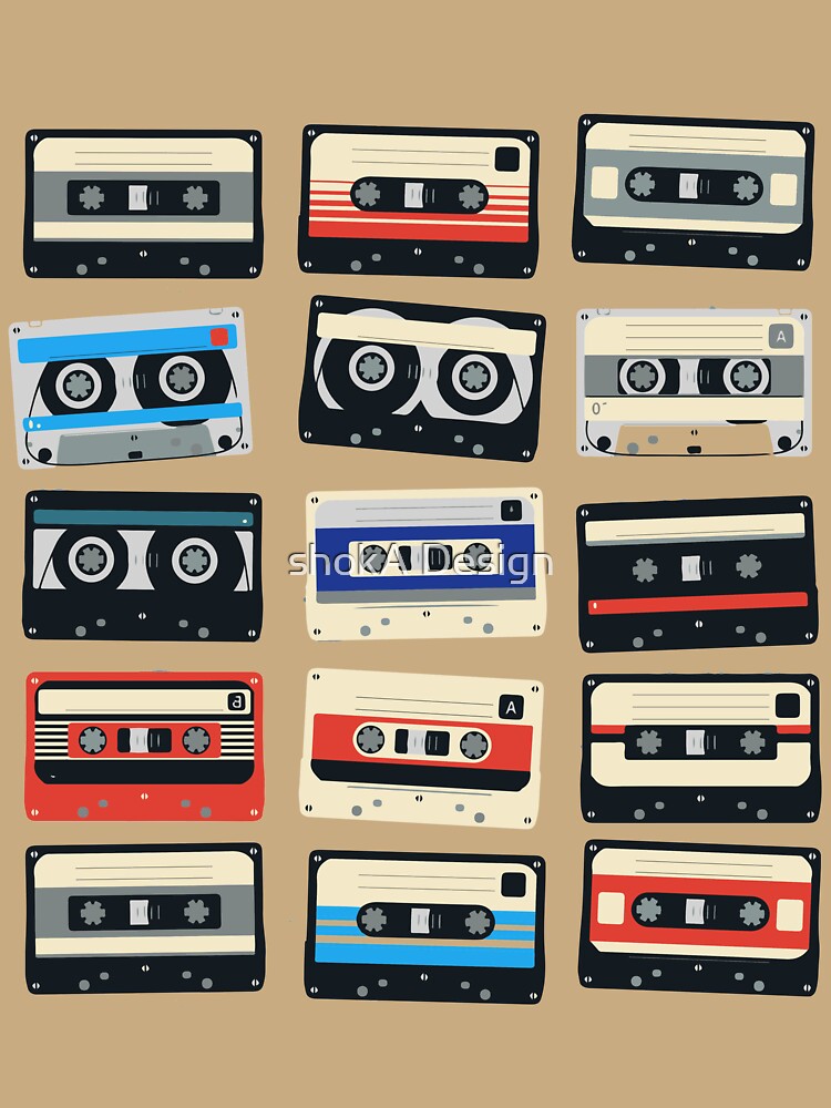 cassette tape graphic by shokA Design