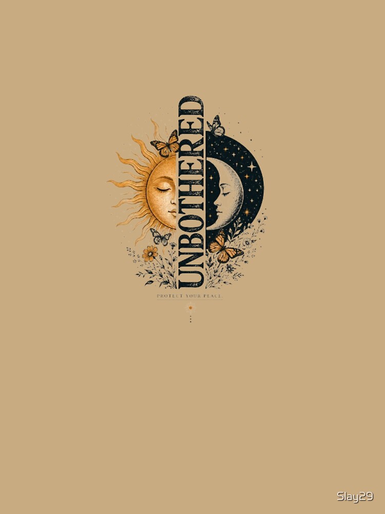 "Unbothered Sun and Moon Celestial Art" by Slay29