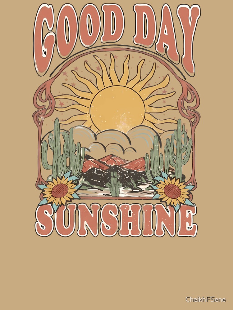 Good Day Sunshine Retro Desert Western Boho Vintage by Velustro Shop