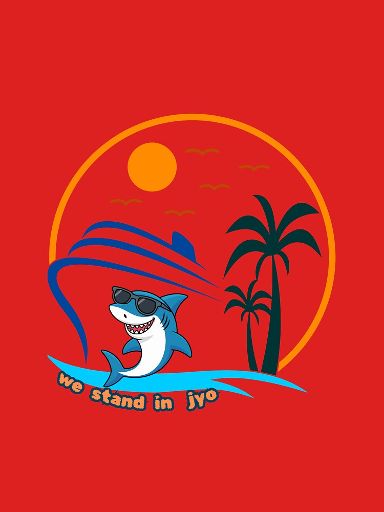 Cool Shark Vacation Beach Vibes by Wave time