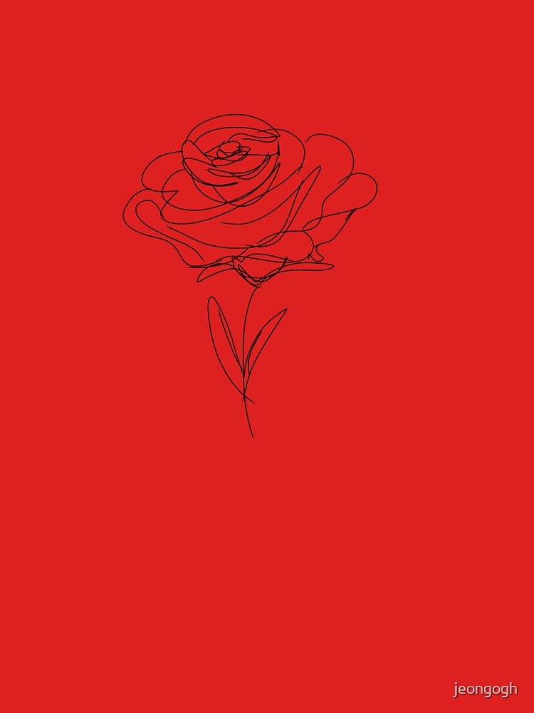 One line rose by jeongogh