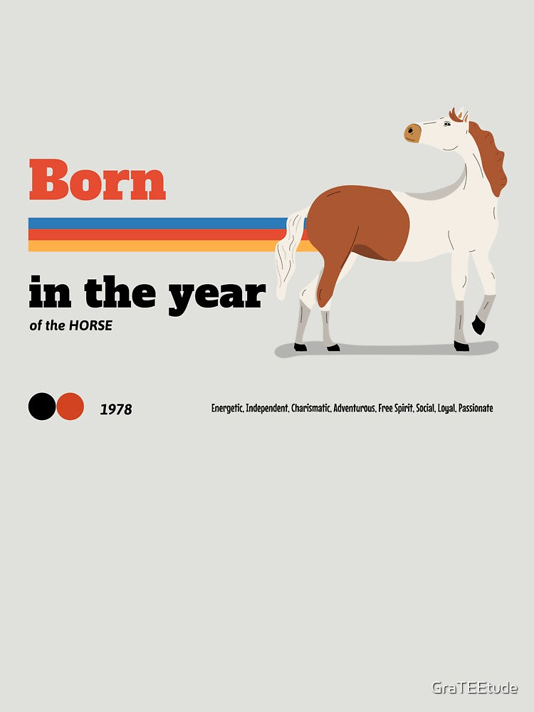 Born In The Year Of The Horse 马年 1978 by GraTEEtude