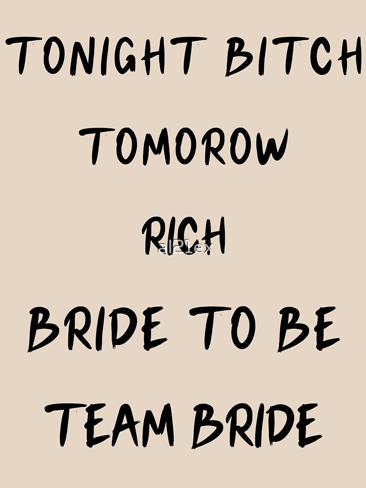 TEAM BRIDE BRIDE TO BE BACHELORETTE PARTY| BACHELORETTE PARTY OUTFIT| GIFTS FOR BACHELORETTE by al21ex