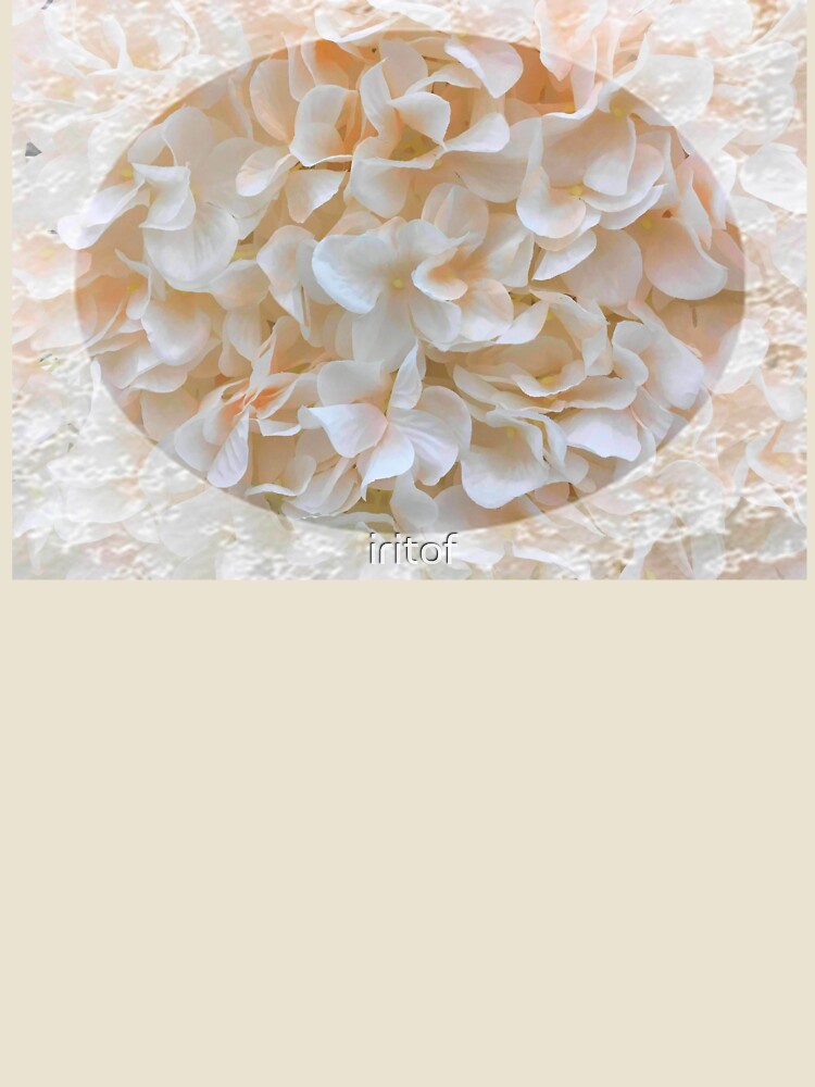 Romantic Vintage pink-white flowers with lace trim by Iritof by iritof