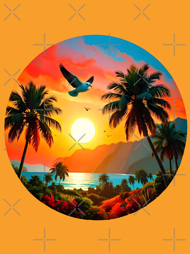 Birds in the beach sunset by Creative Visualize