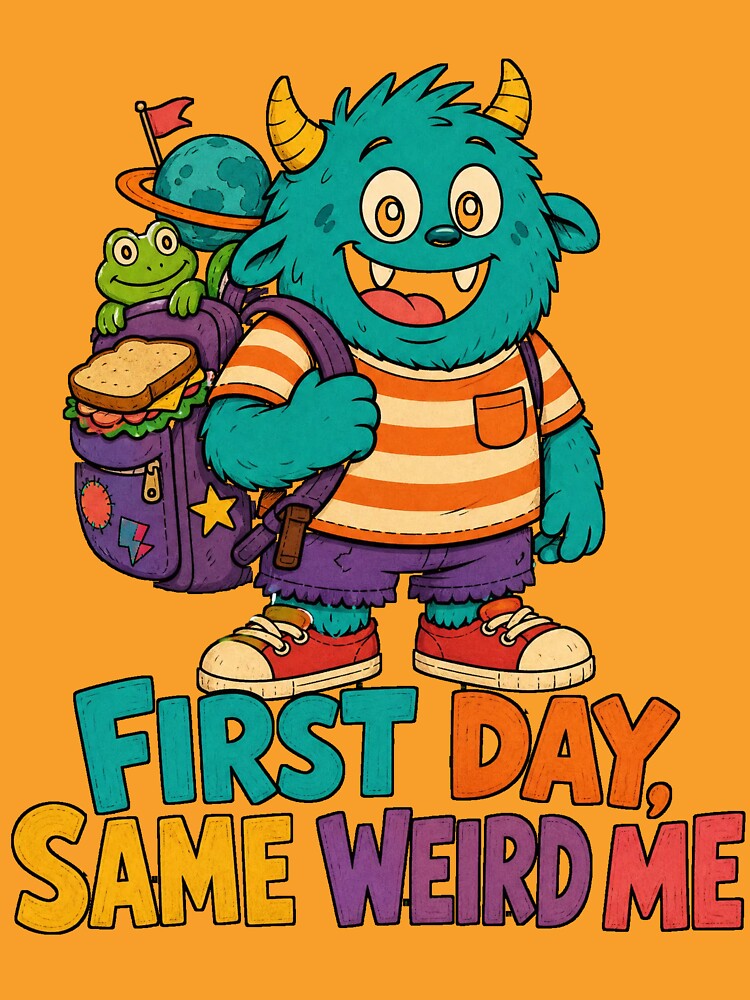 Back to School First Day Same Weird Me | Funny Back to School Art by Uglyandcute