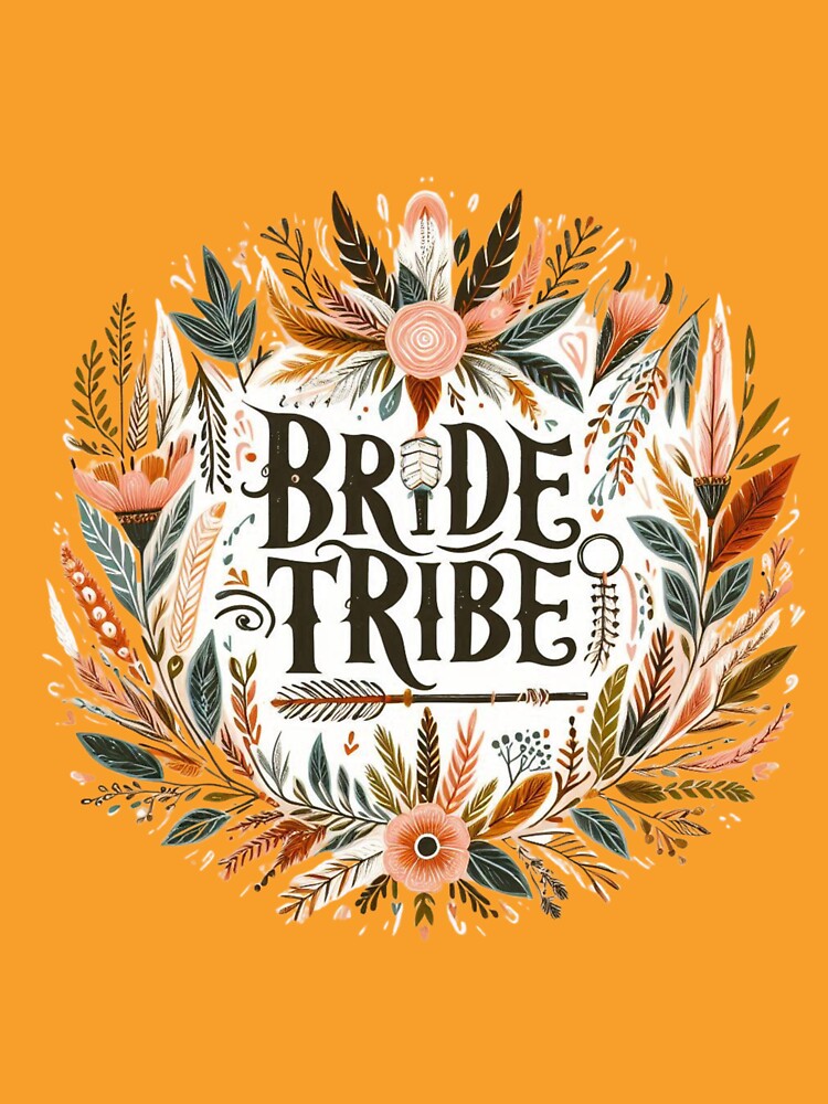 Bride Tribe Bridal Party Bohemian by SeeSquaredDesign