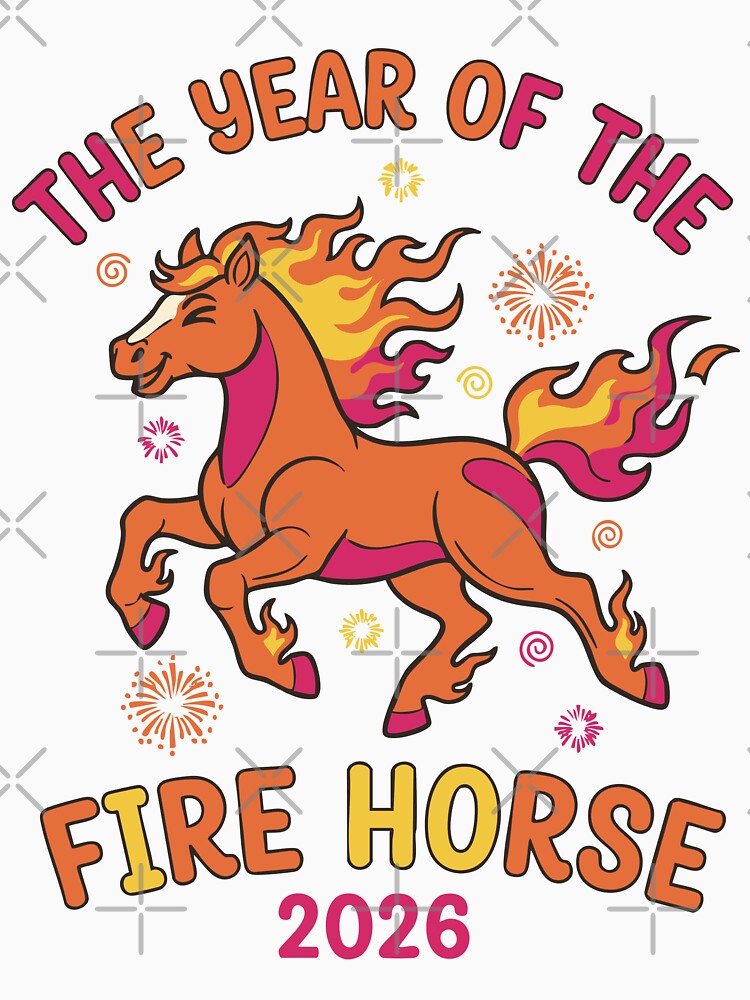 The Year Of The Fire Horse 2026 Celebration Design by LuminOrb