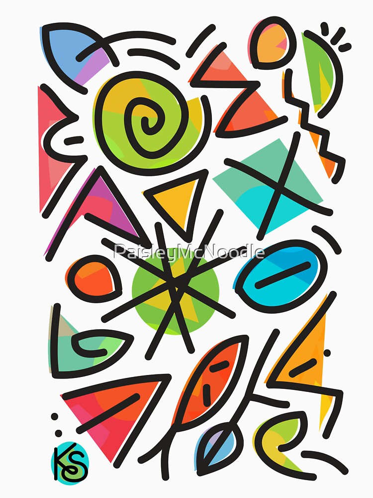 Oodles of Doodles - Abstract Pop (pattern) by PaisleyMcNoodle