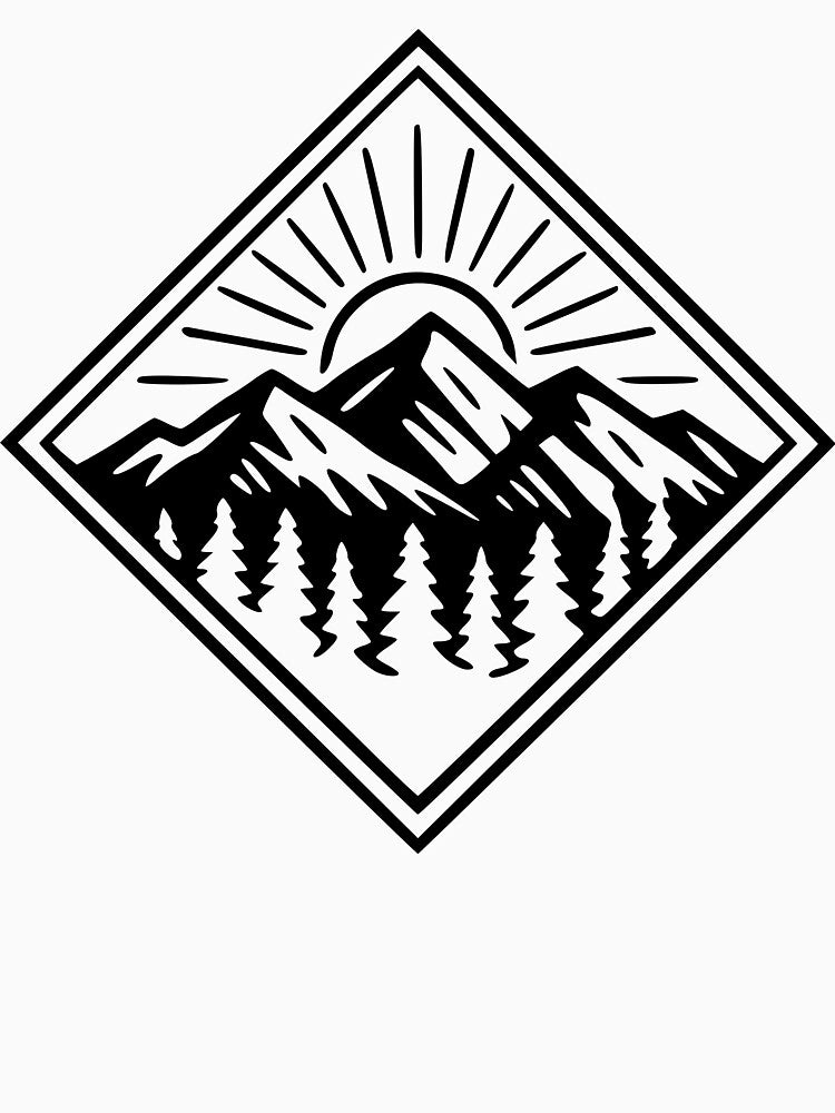 Minimalist Mountain Adventure - Sun and Pine Forest by JUANYLEPRA84