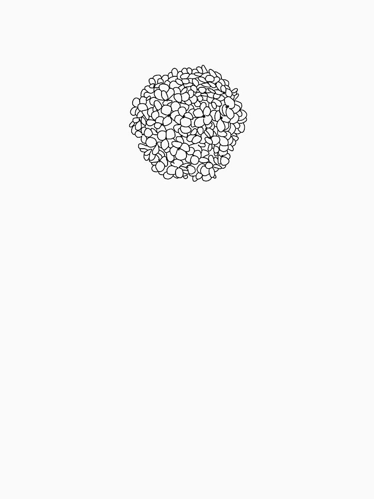 Hydrangea Simple Line Art by CaladeniaBee