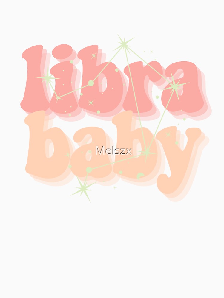 Libra baby zodiac sign design for tshirt sticker by Melszx