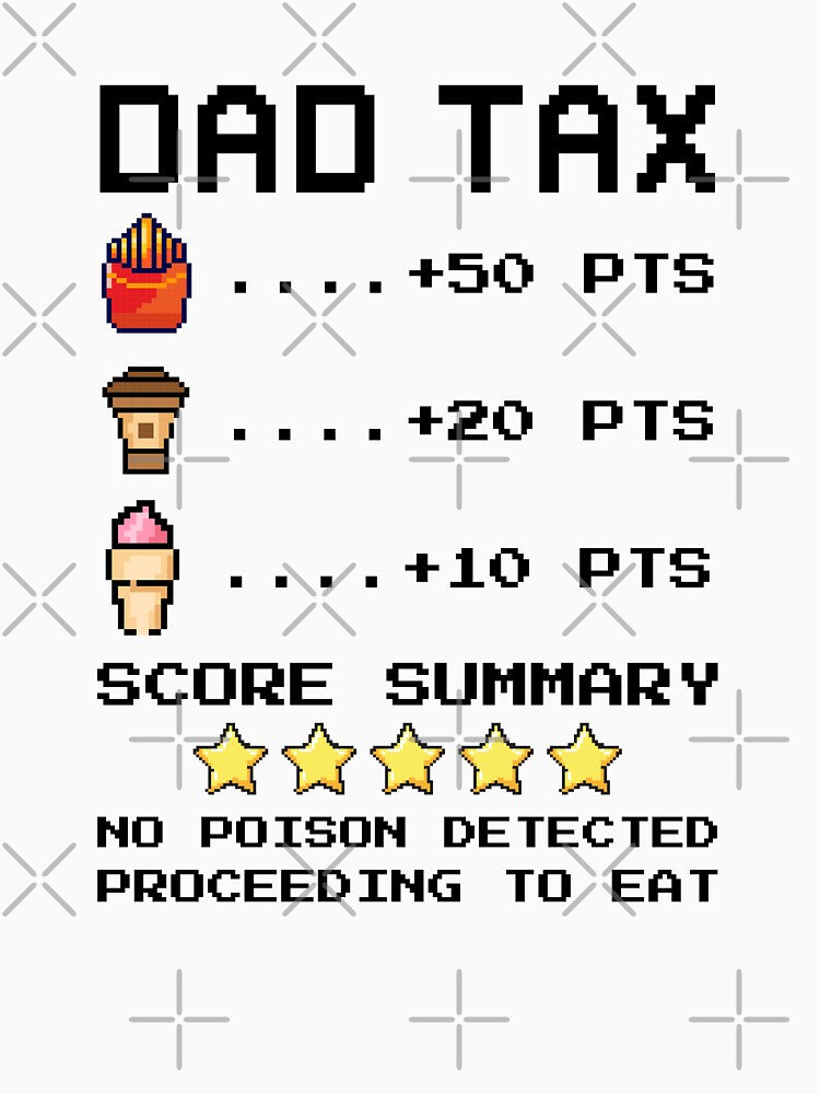 Funny "Dad Tax" Gamer T-Shirt | Retro Pixel Art Tee | New Dad Gift | Nerdy Gaming Father's Day Birthday Gift | Video Game Dad Humor by artCreativeColony