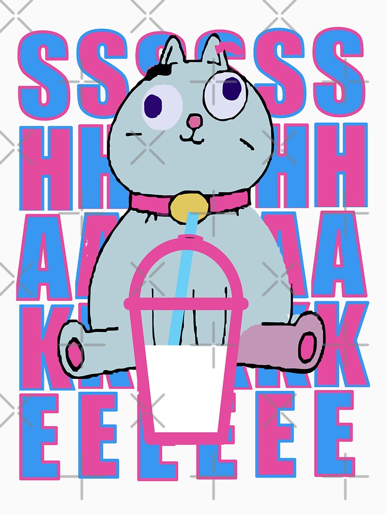 cat boba tea bubble tea anime kawaii by Beena83