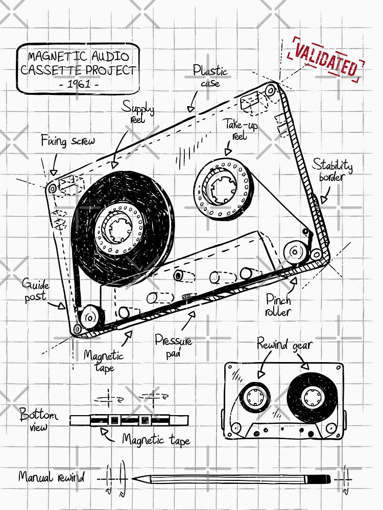 Cassette tape plan by theduc