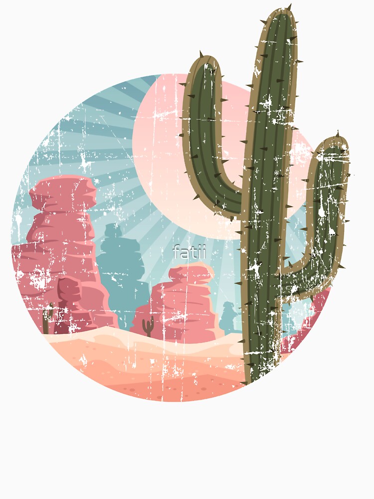 Desert Vibes Retro Tee,Vintage Cactus Tee, Arizona Cactus Tee, Desert Vibes Retro Tee by fatii