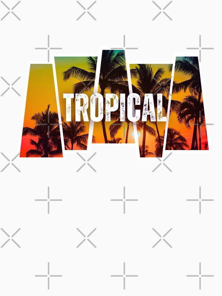 Retro Tropical Sunset Palm Tree Graphic Design by Millionscent100