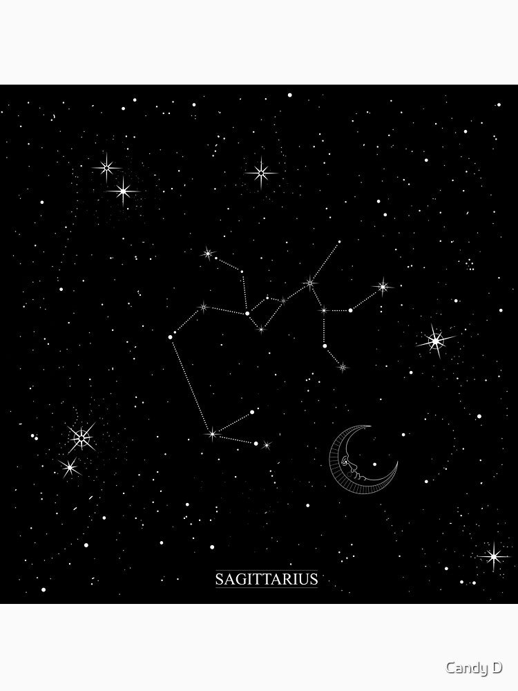 Zodiac Star Sign Sagittarius Constellation by Candy D