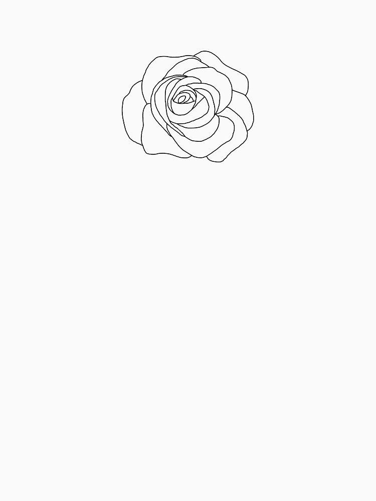 Rose Simple Line Art by CaladeniaBee