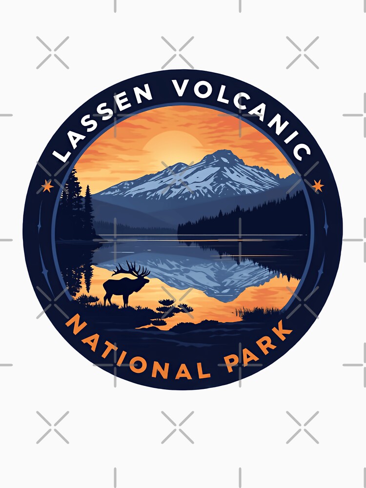 Lassen Volcanic National Park California Retro Wilderness Exploration by Simsimah26Parks