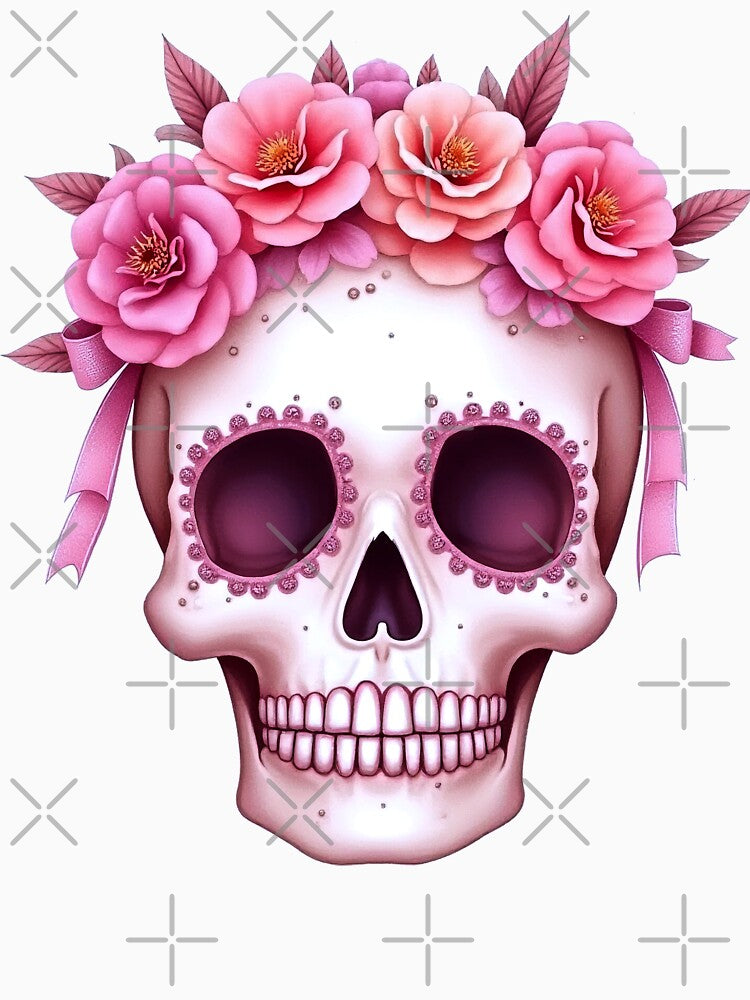 Pinkoween Spooky-Cute Skulls and Pumpkins Pastel Goth Halloween by Sherihdesigns
