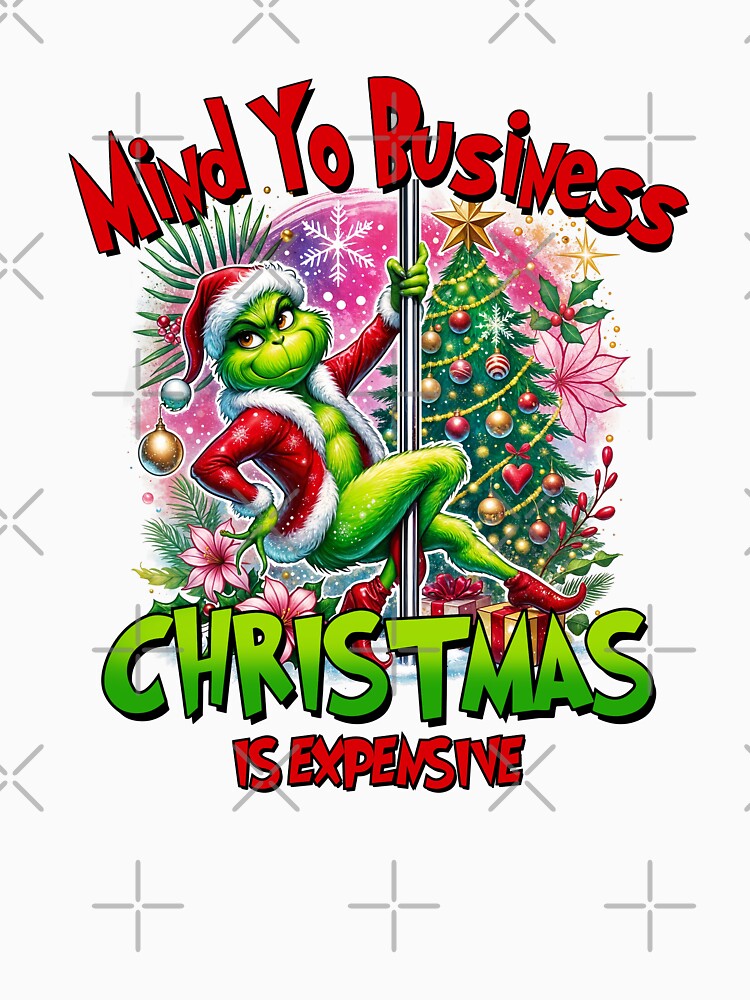 Grinchy Christmas Mood, Sarcastic Holiday Art, Funny Santa Season Vibes by KinkoftheJungle