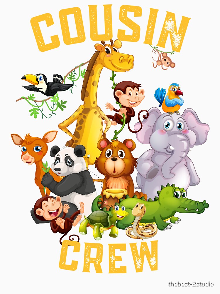 Cousin Crew Zoo Jungle Animal Safari Trip Family Vacation Matching by thebest-2studio