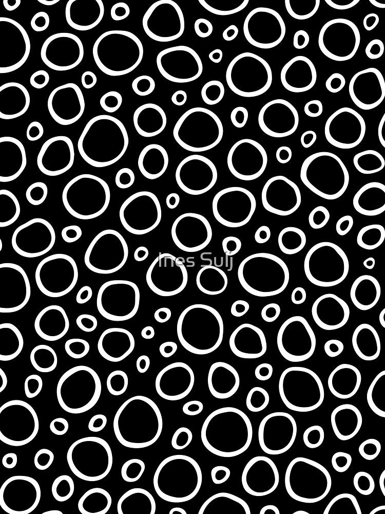 Circles Pattern Black and White 2 by PAPER MOON art & design