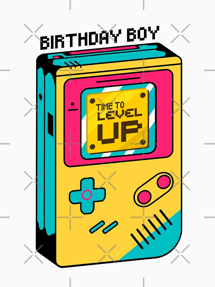Birthday Boy Time To Level Up - Birthday Gift For Gamers by Xoox Art