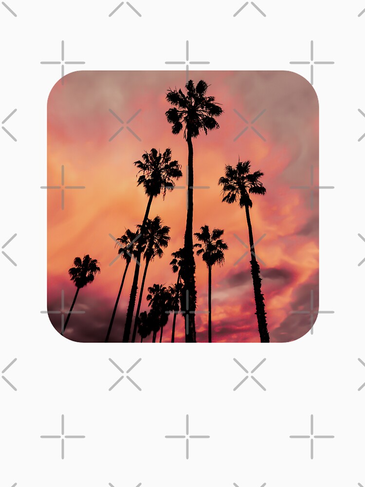 Palm Trees against a Red Sky by McKeeverDesigns