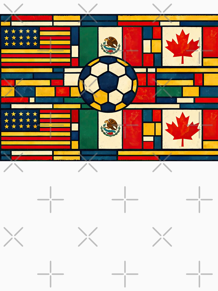 North American Football Flags  World Cup Inspired by BrickByDream
