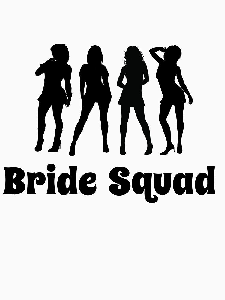 Women's Bride Squad Bachelorette T-shirt by doxaapparell