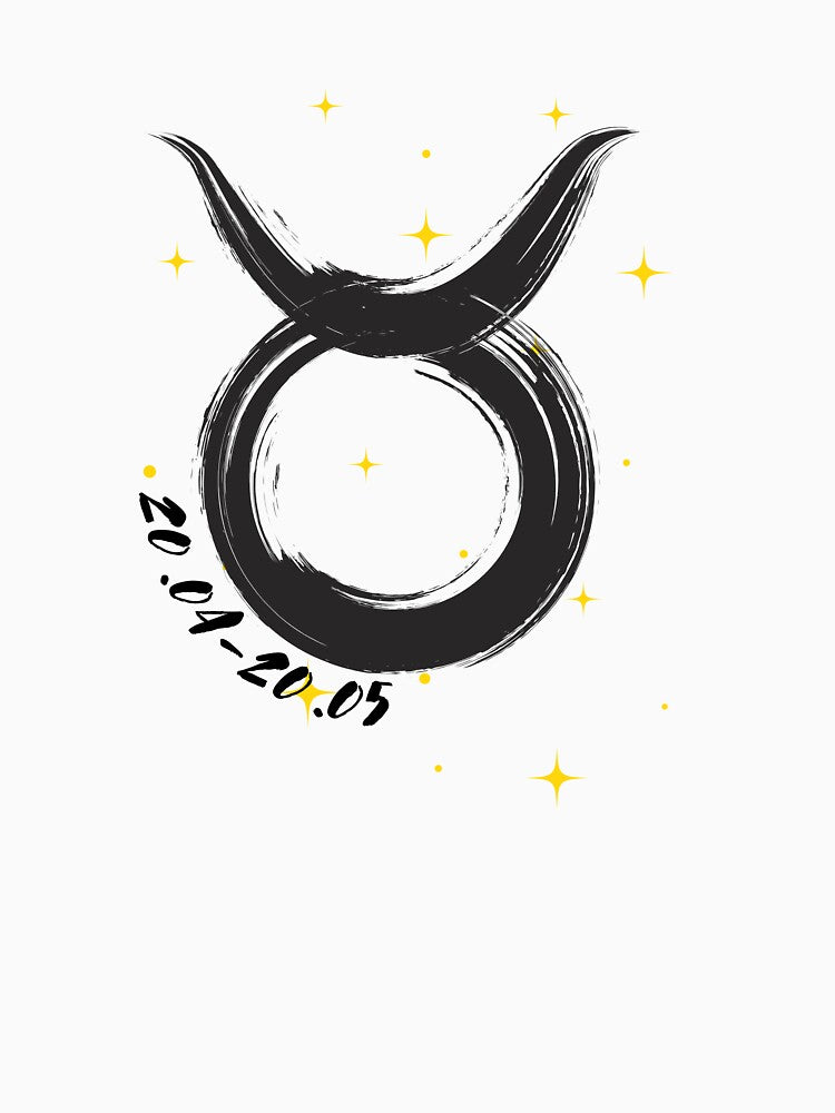 Zodiac sign - Taurus, date by Lunaria Arts