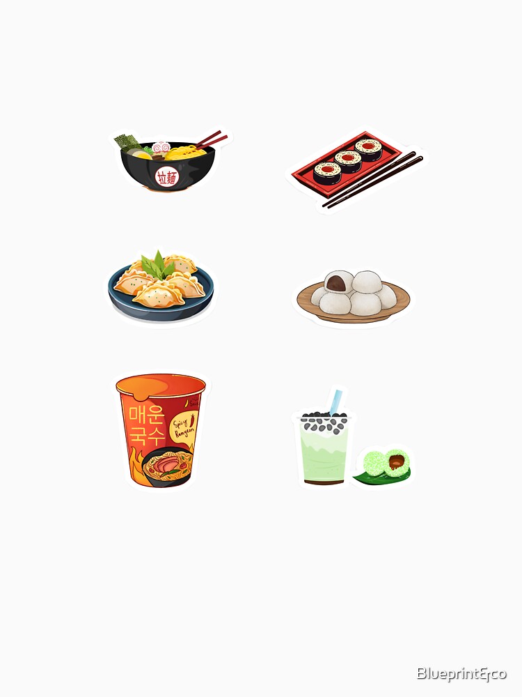Kawaii Korean Food Collection – Cute Ramen, Dumplings, Mochi & More by Blueprint&co