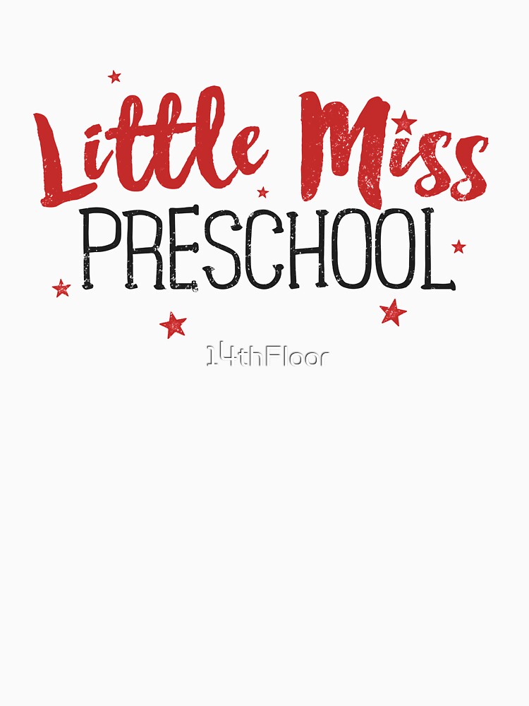 Little Miss Preschool Shirt Pink Back to School by 14thFloor