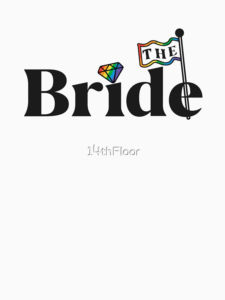 The Bride Lesbian Bachelorette Party Pride Beach Squad by 14thFloor