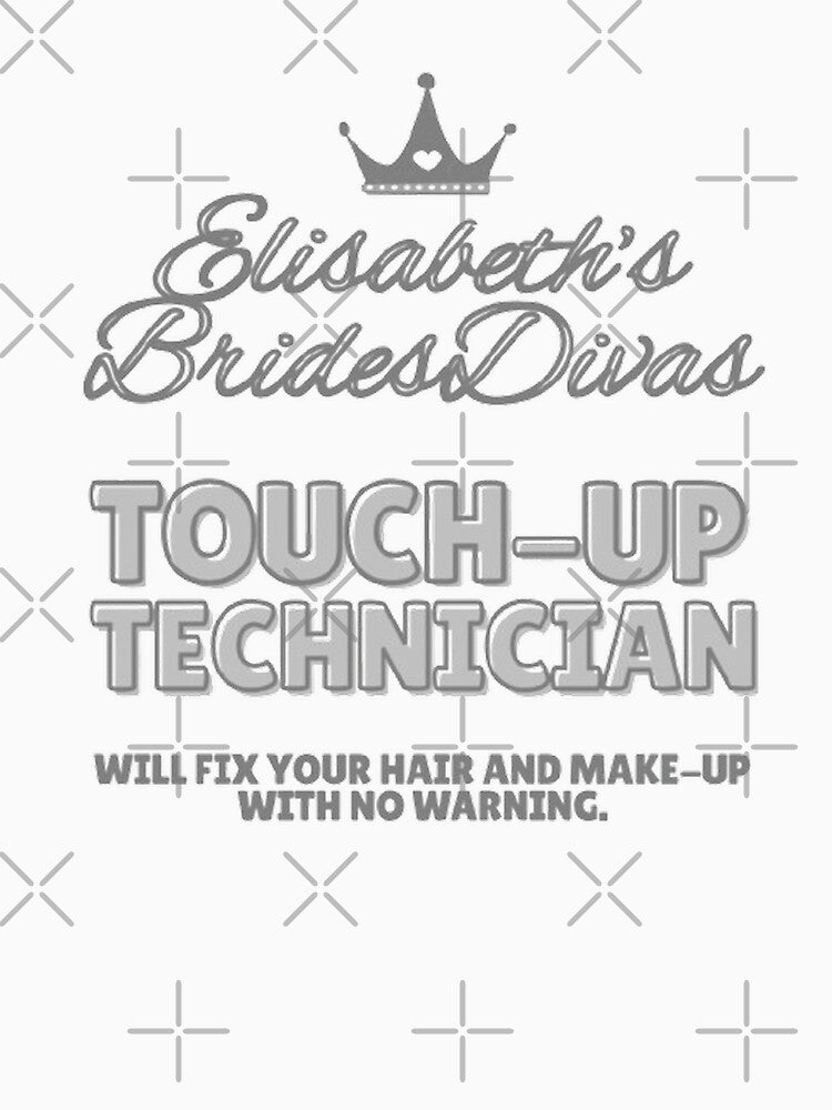 BridesDivas Series: "Touch-Up Technician" in Silver Sparkle by Inktypolis
