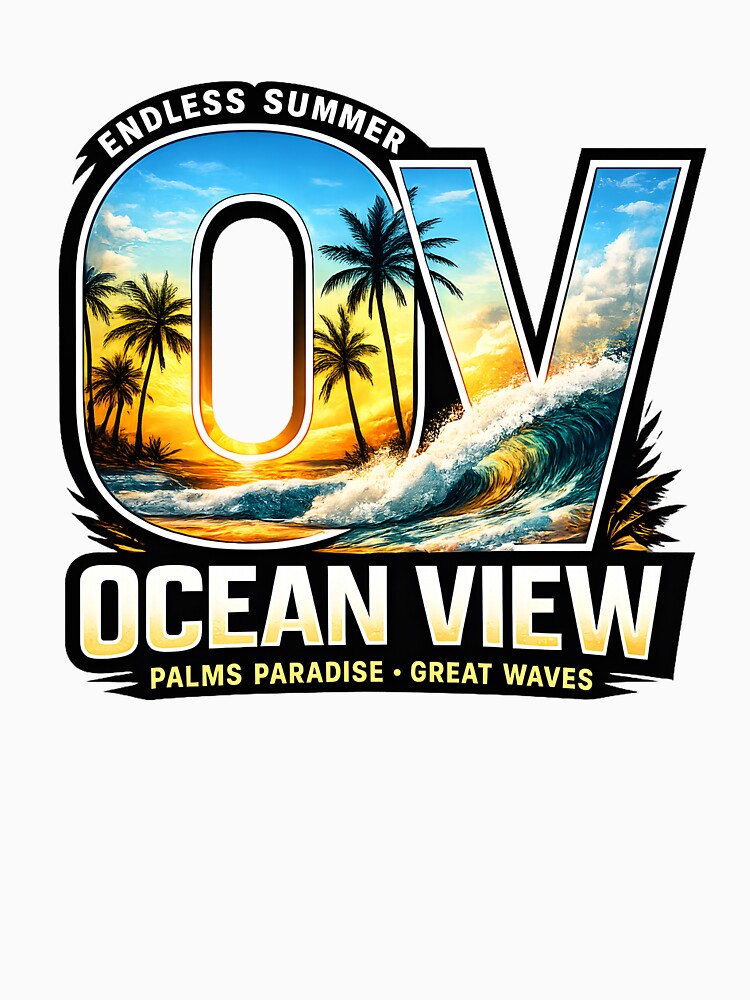 Endless Summer Ocean View Tropical Sunset Typography Paradise Vibes by Thread-Riot
