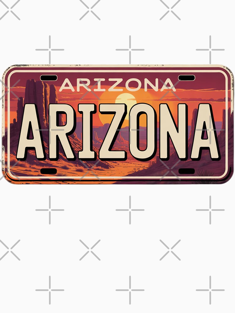Arizona Southwest Style Plate Design by The Souvenir Dept.