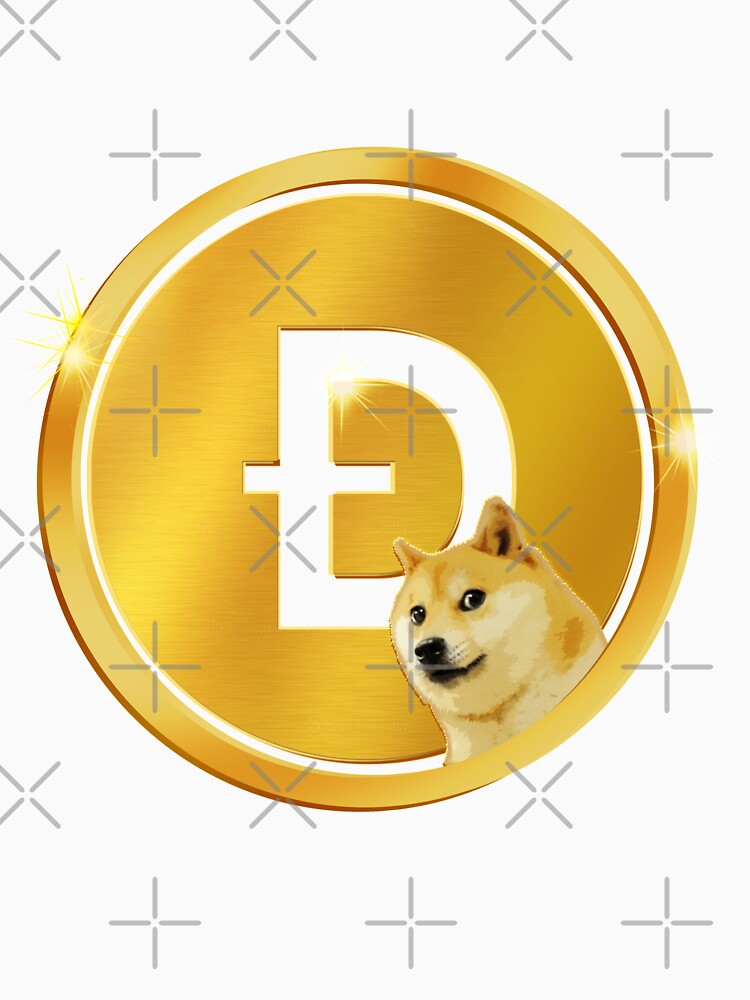 Golden Dogecoin Currency Emblem - Luxe Espresso & Gold Crypto Art by Art-PraveenRai
