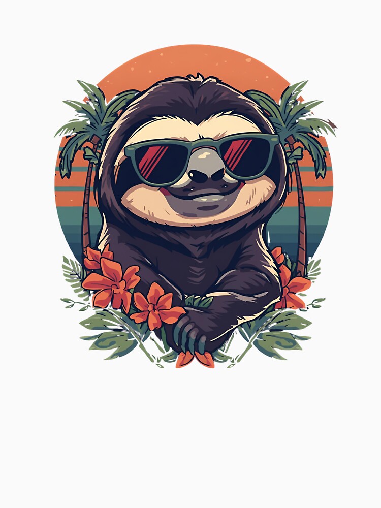 Cool Tropical Sloth by EsolinNova