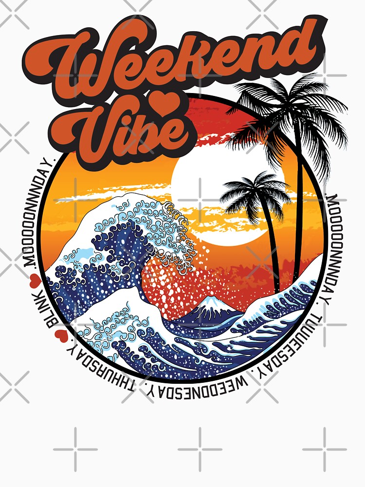 weekend vibe graphic tee by Everpop