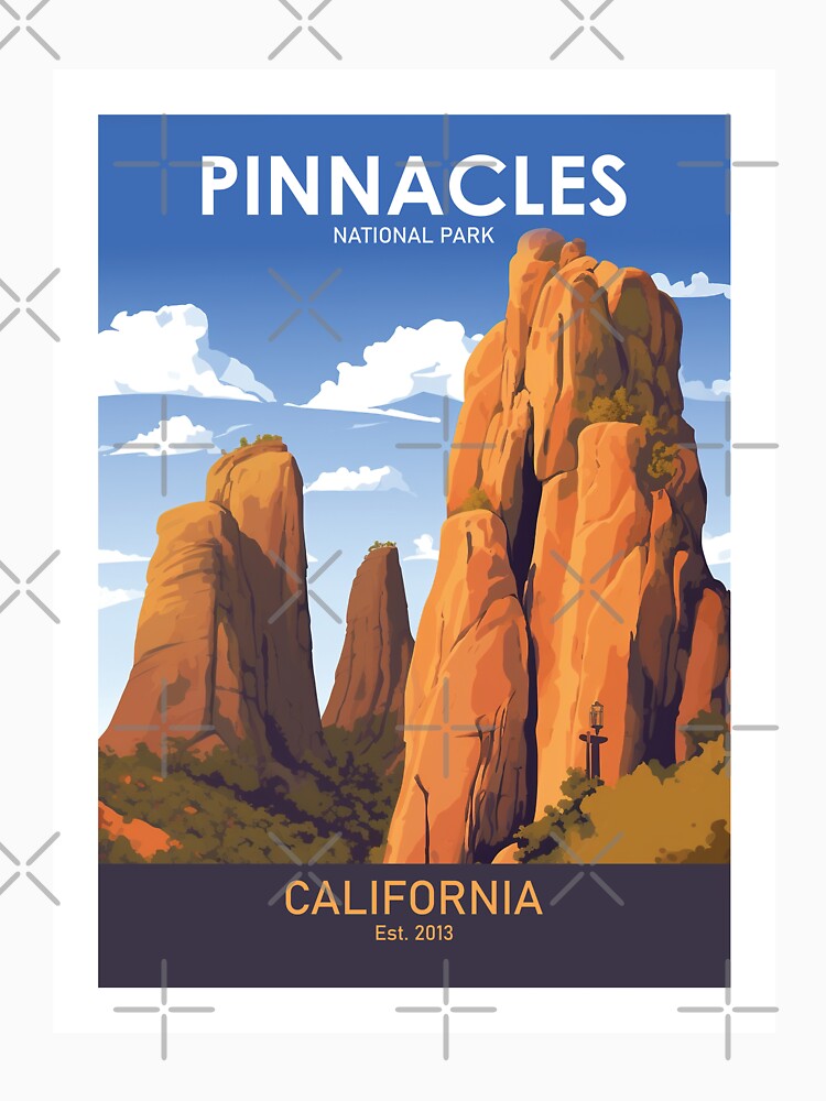 Pinnacles, California Rock Spires Print by MarkedArtPrints